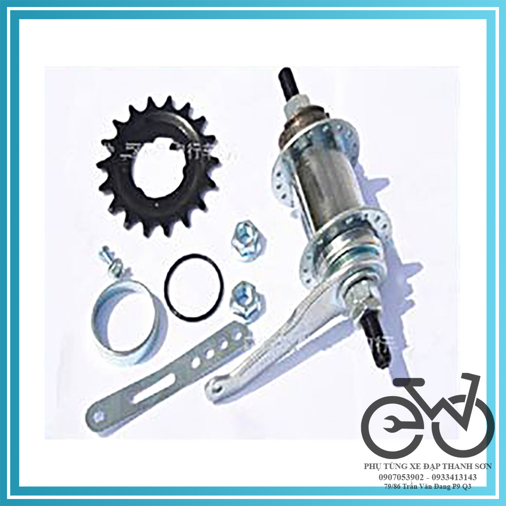Đùm Sau Xe Đạp FIXED GEAR Single (Moay Ơ)  32/36 lỗ CAO CẤP