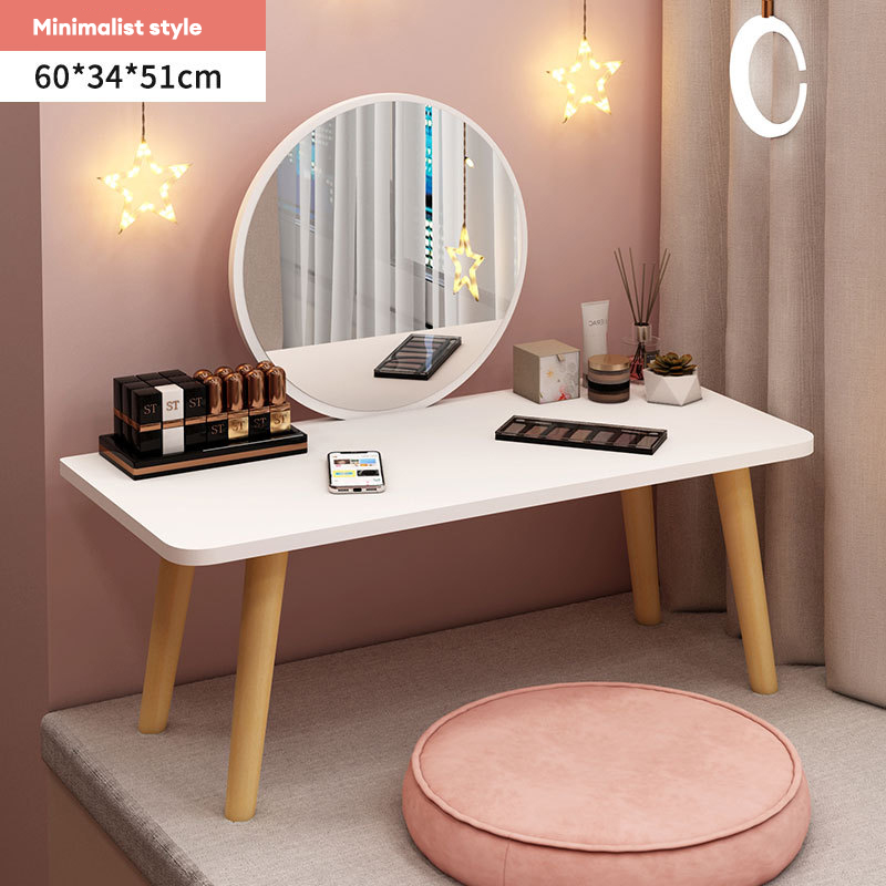 Bay window dresser, bedroom small bay window sitting on the floor, simple modern makeup table, small dressing table, bay window sill
