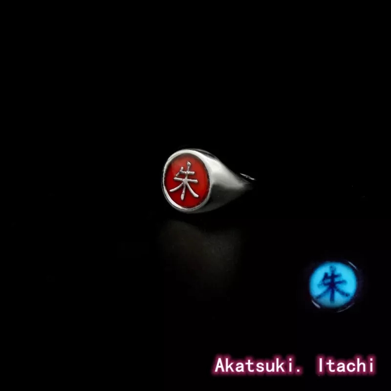 Anime Naruto Vòng, Nhẫn Ichiha Itachi Akatsuki Bộ Nhẫn Naruto Dạ Quang