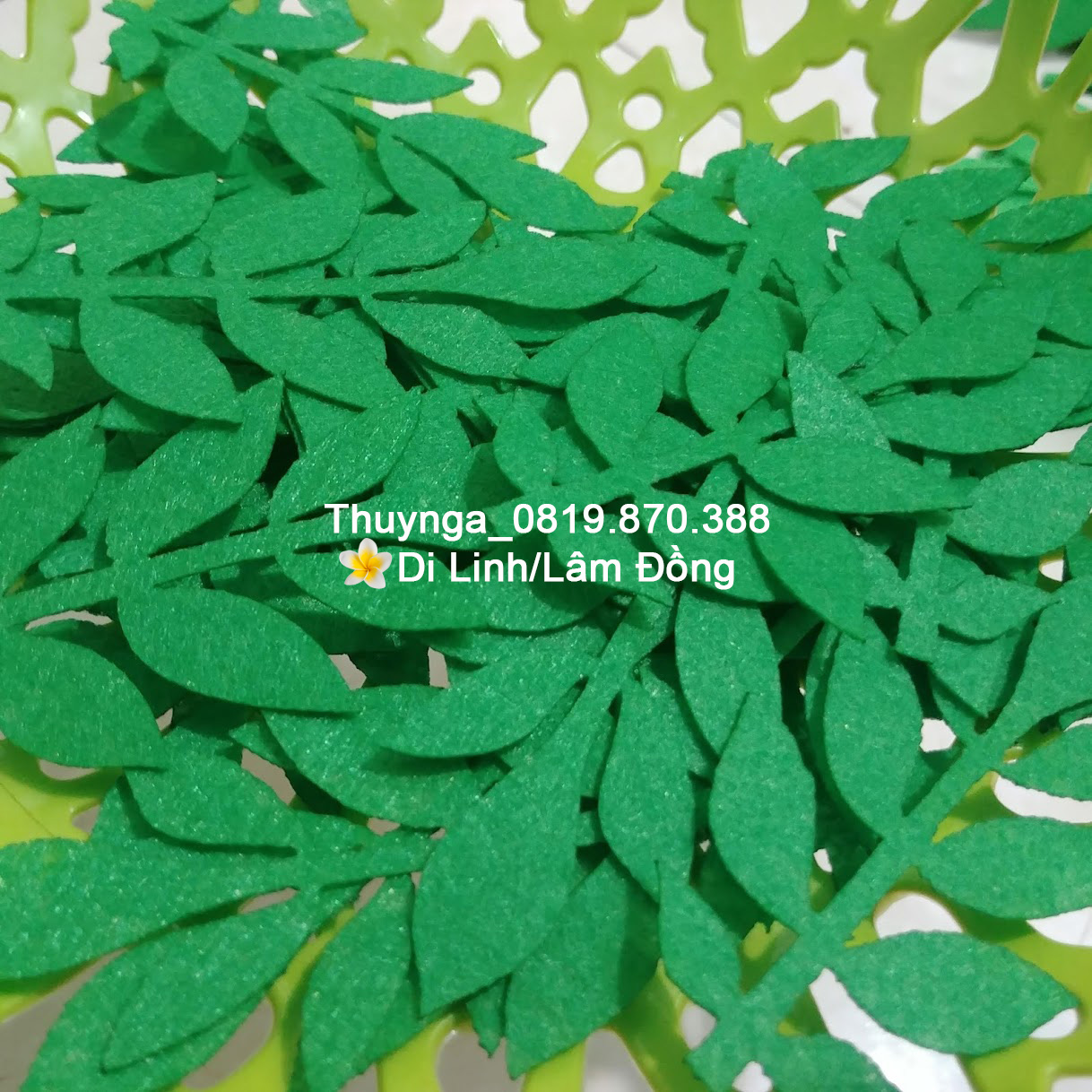 Sét 20 lá dài vải nỉ 8.5cm x 4cm mầm non