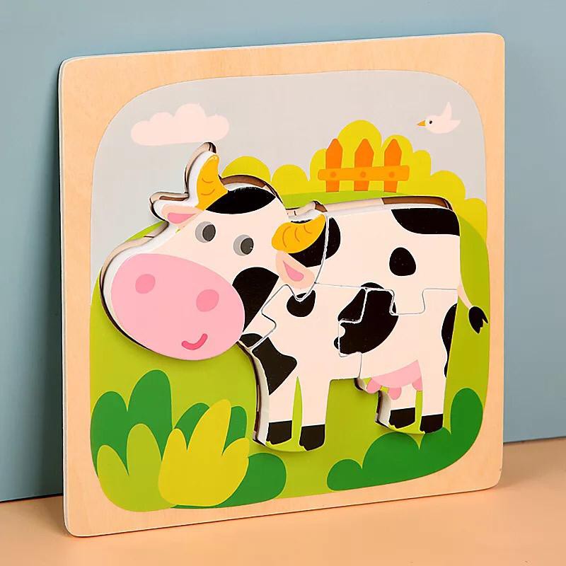 Children's Puzzle Grasp Board (Wooden Educational Puzzle)