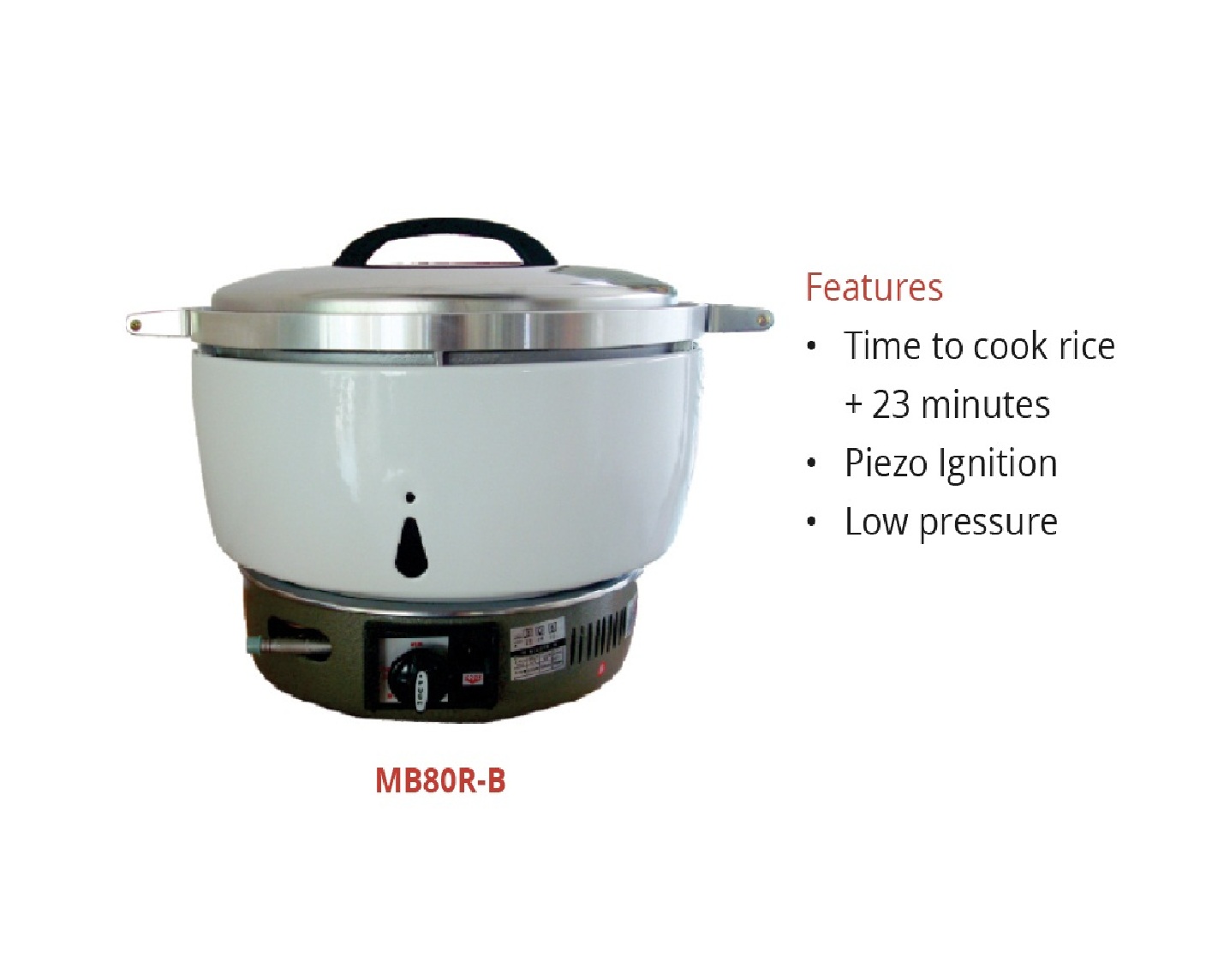 Commercial Rice Cooker / Rice Coocker Gas GETRA Tipe MB80RB + NET