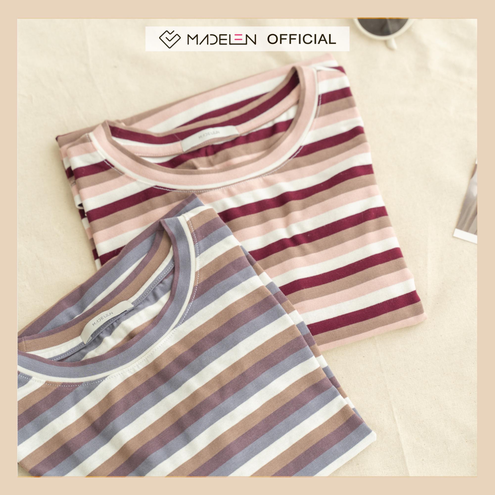 Áo Thun Freesize Kẻ Madelen