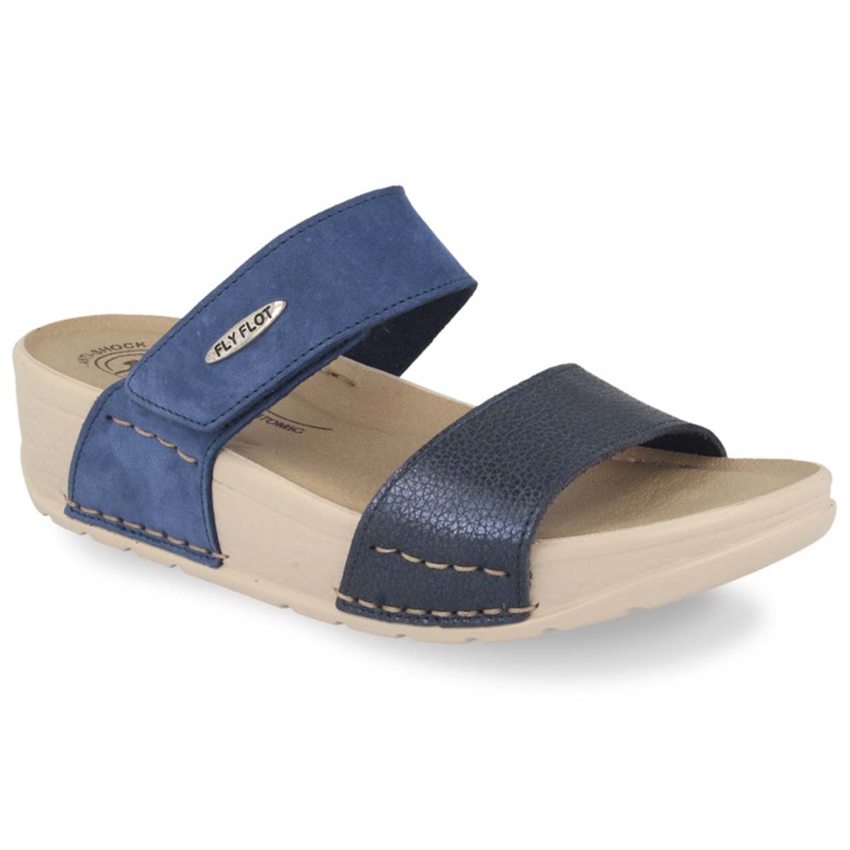fly flot leather slippers
