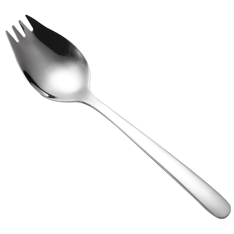 304 Stainless Steel Western Food Dual-purpose Spoon and Fork All-in-one Ice Cream Spoon Dessert Spoon 15CM