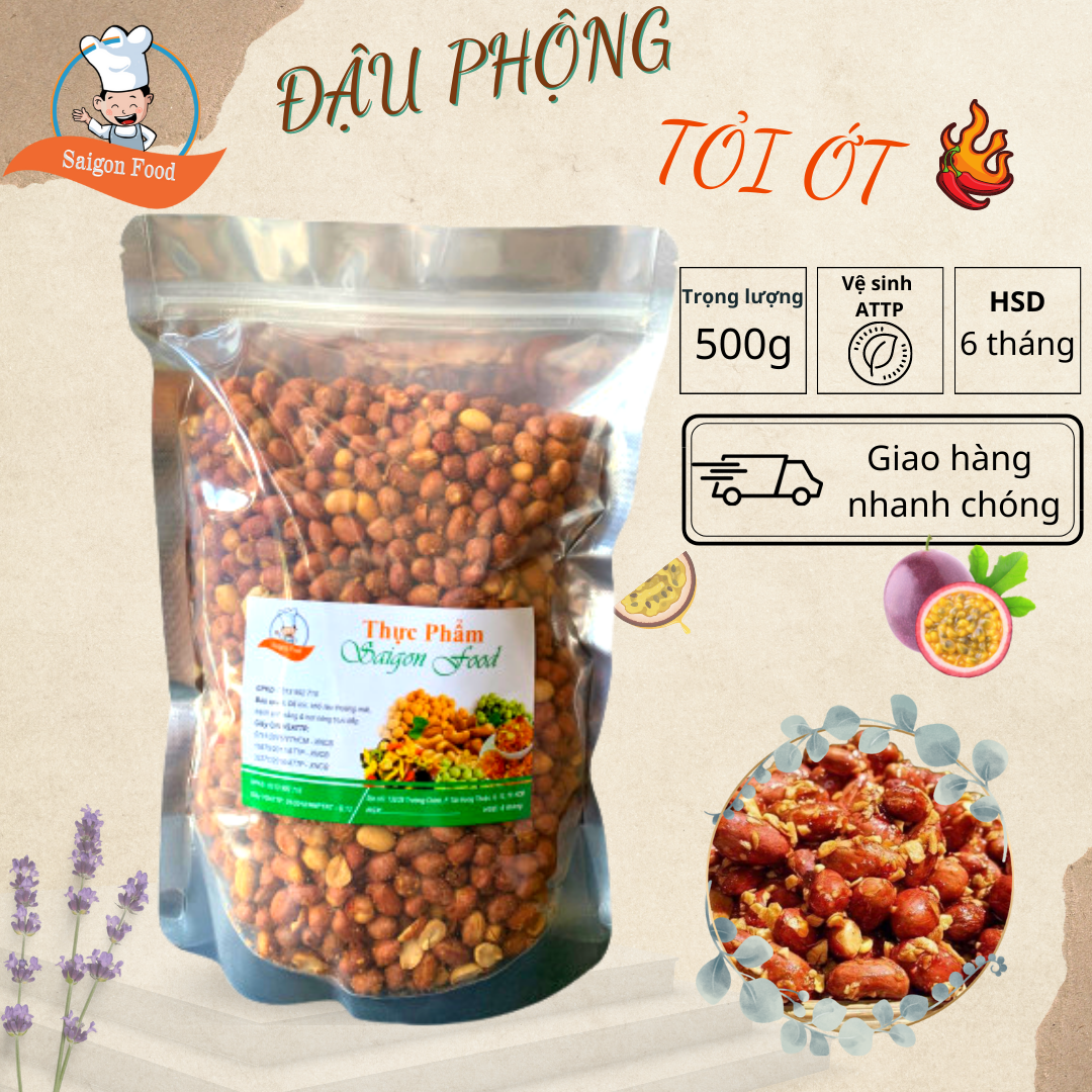 HCM500gram Đậu Phộng Tỏi Ớt - Saigon Food