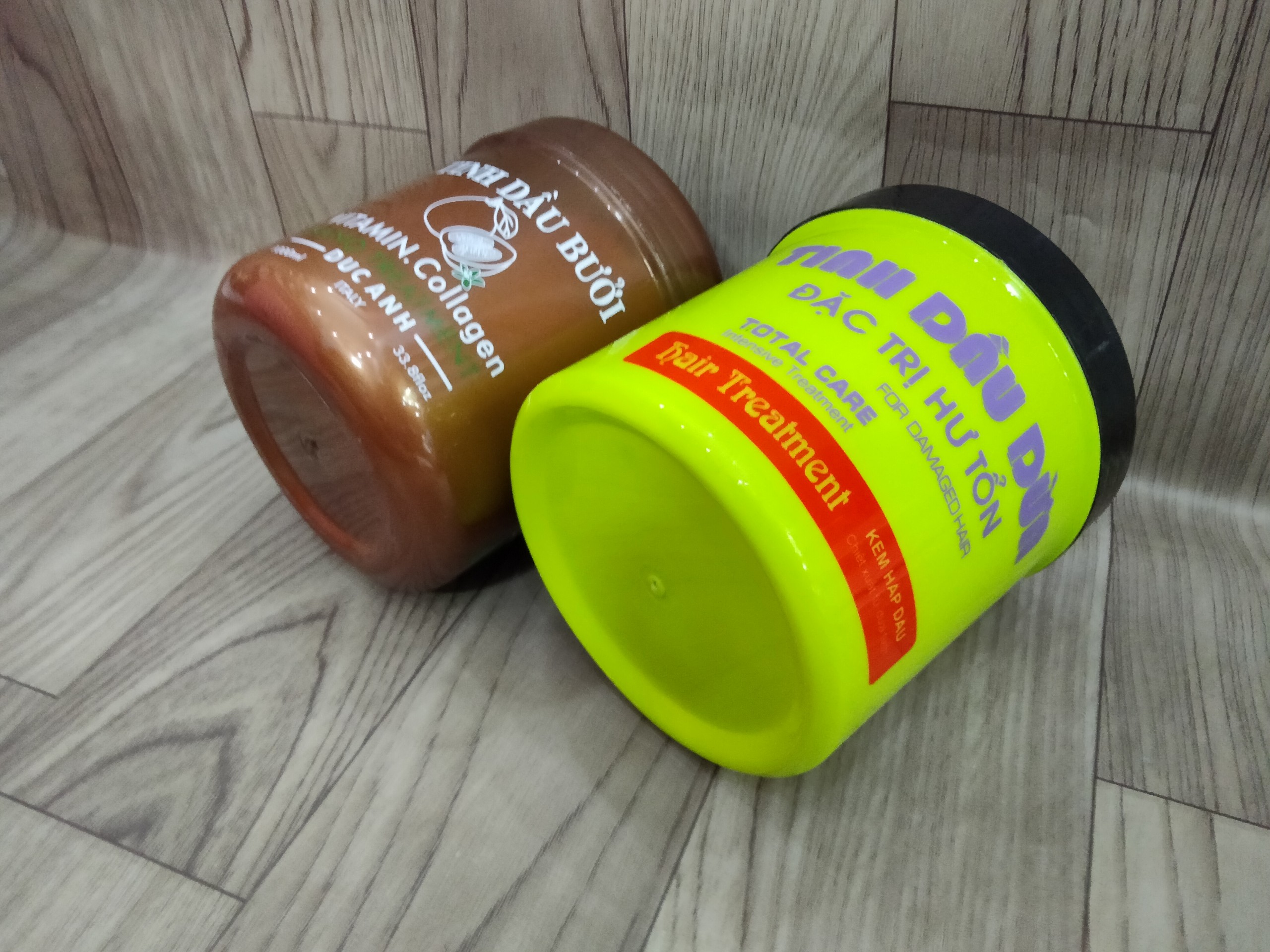Combo 2 hủ hấp 1000ml Tinh dầu Bưởi & Dừa xanh Đức Anh