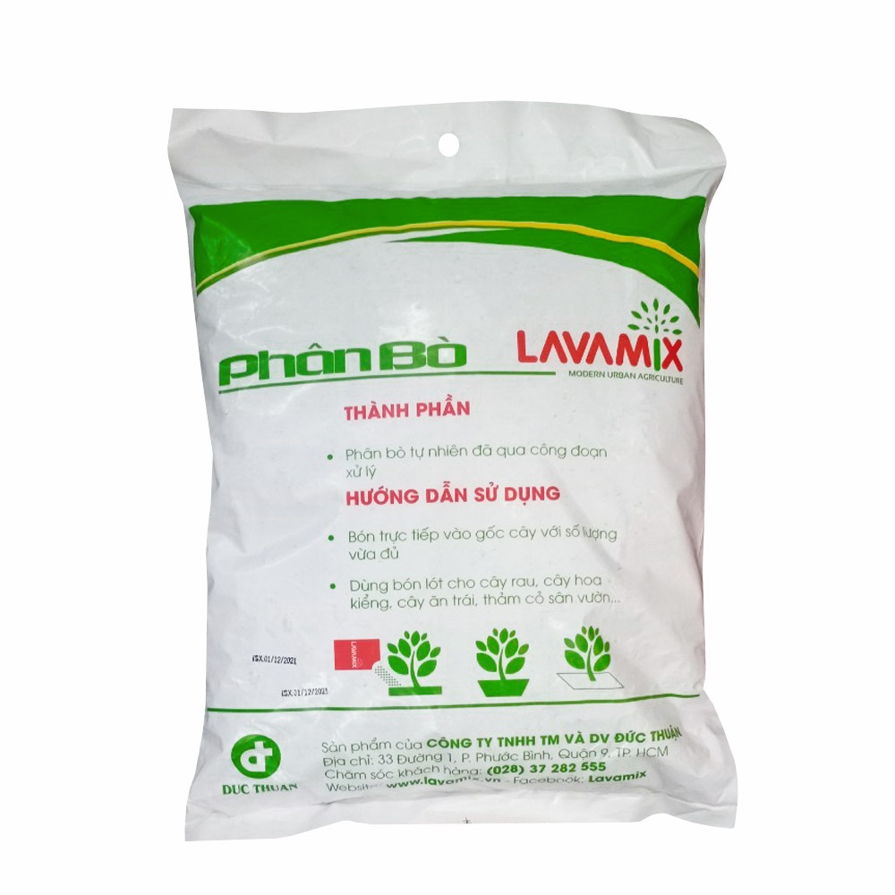PHÂN BÒ SẠCH LAVAMIX ĐÃ QUA XỬ LÝ 10DM3