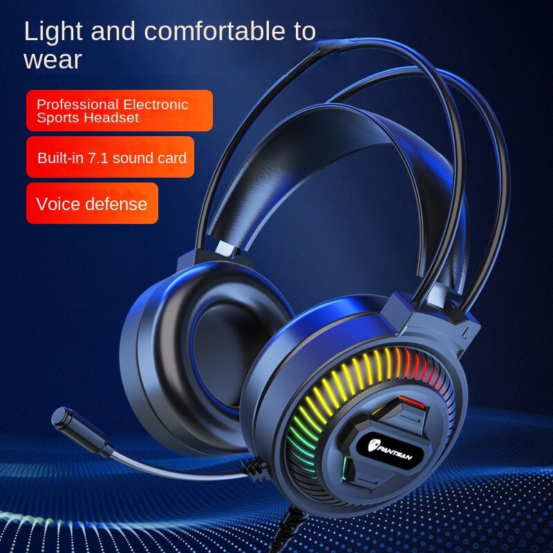 Pansen PSH400 Computer HeadMounted Eating Chicken RGB Headset 7.1USB