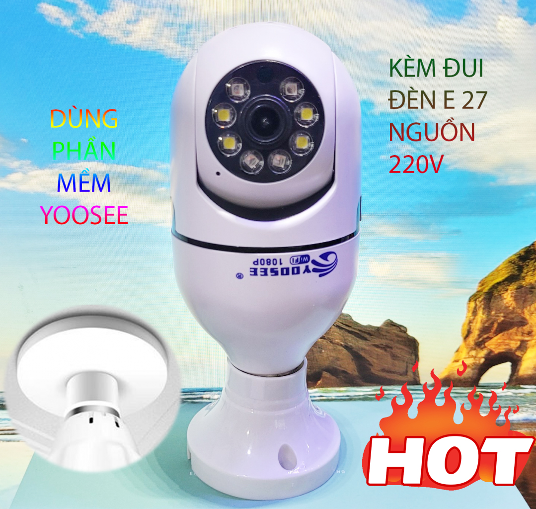 Camera IP Wifi Yoosee 8 Led Xoay 360 Độ 1080P HK211 thumbnail