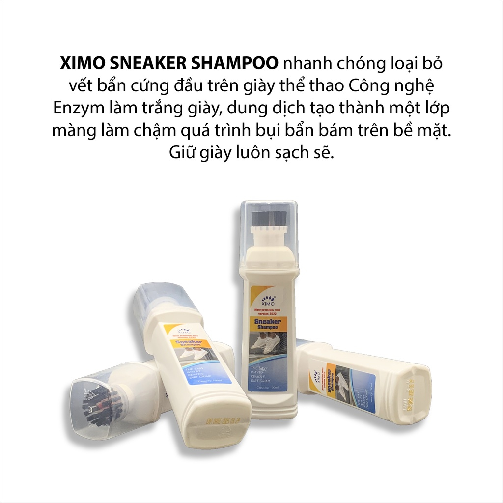 Chai vệ sinh giày Ximo Sneaker Shampoo 100ml