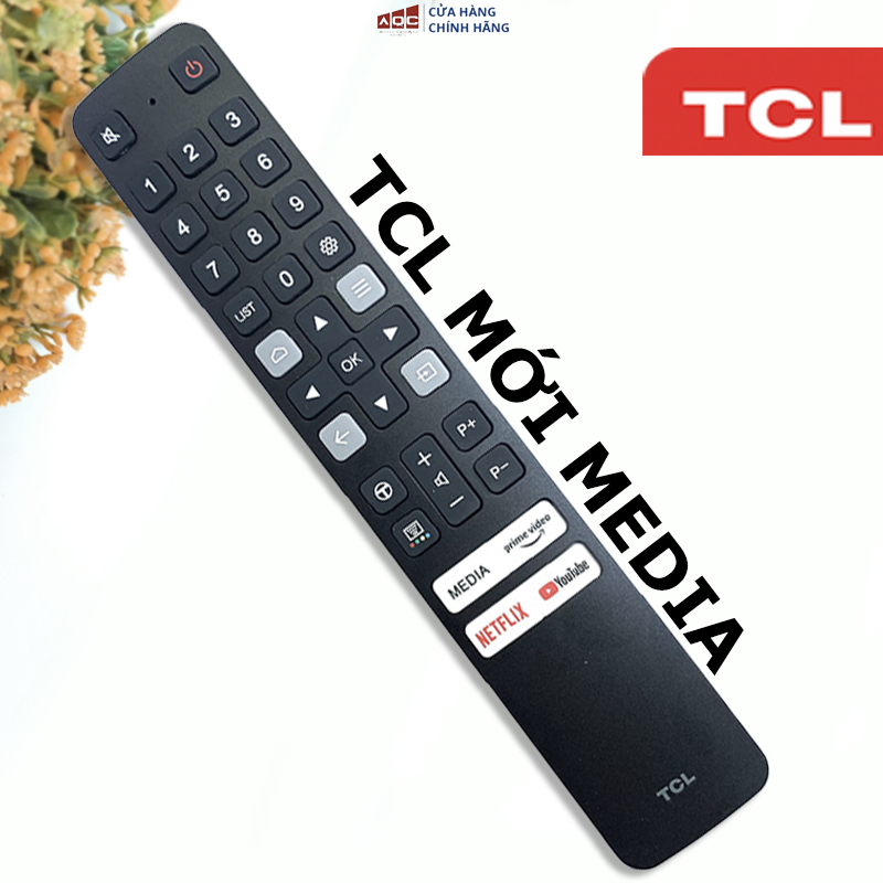 Điều khiển TCL chính hãng sử dụng cho tv TCL smart đời mới nhất