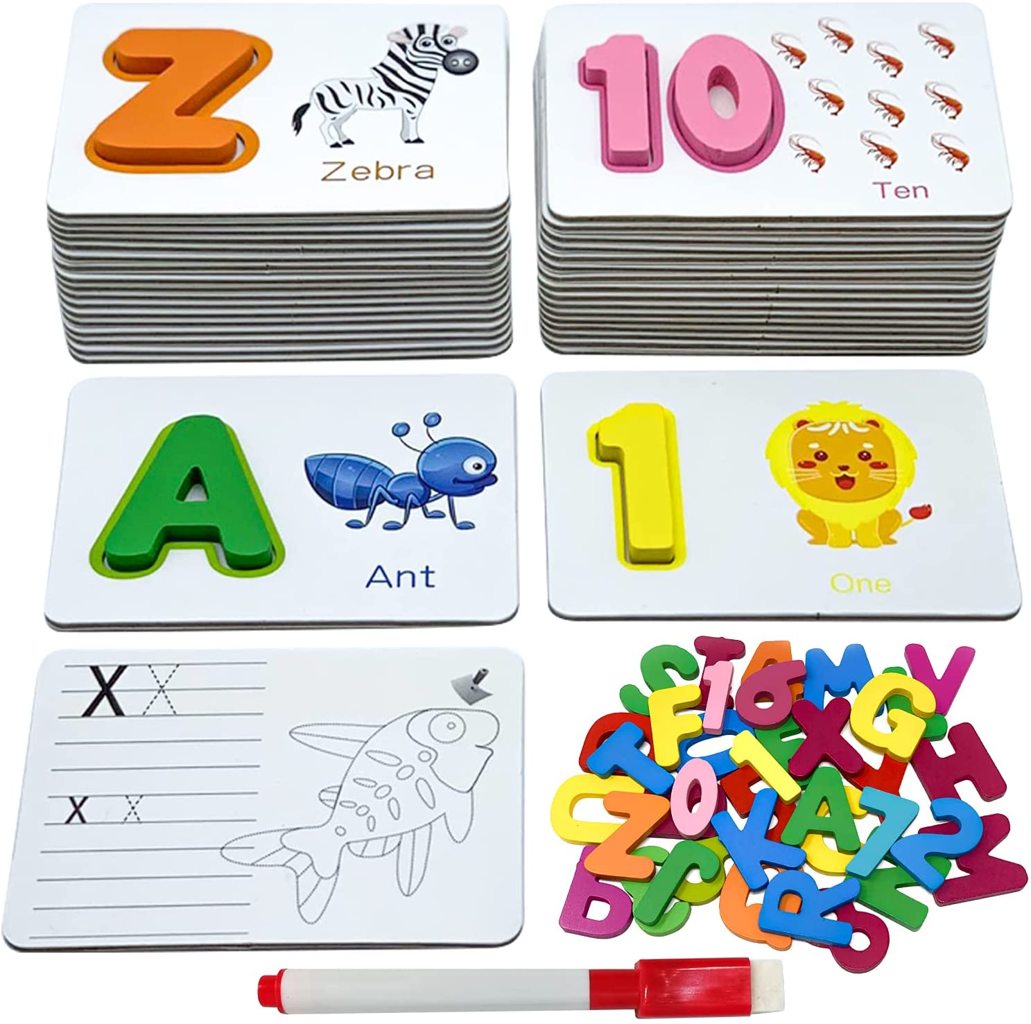 Flash Cards For Kids Toddlers Educational Early Learning Preschool Kindergarten 