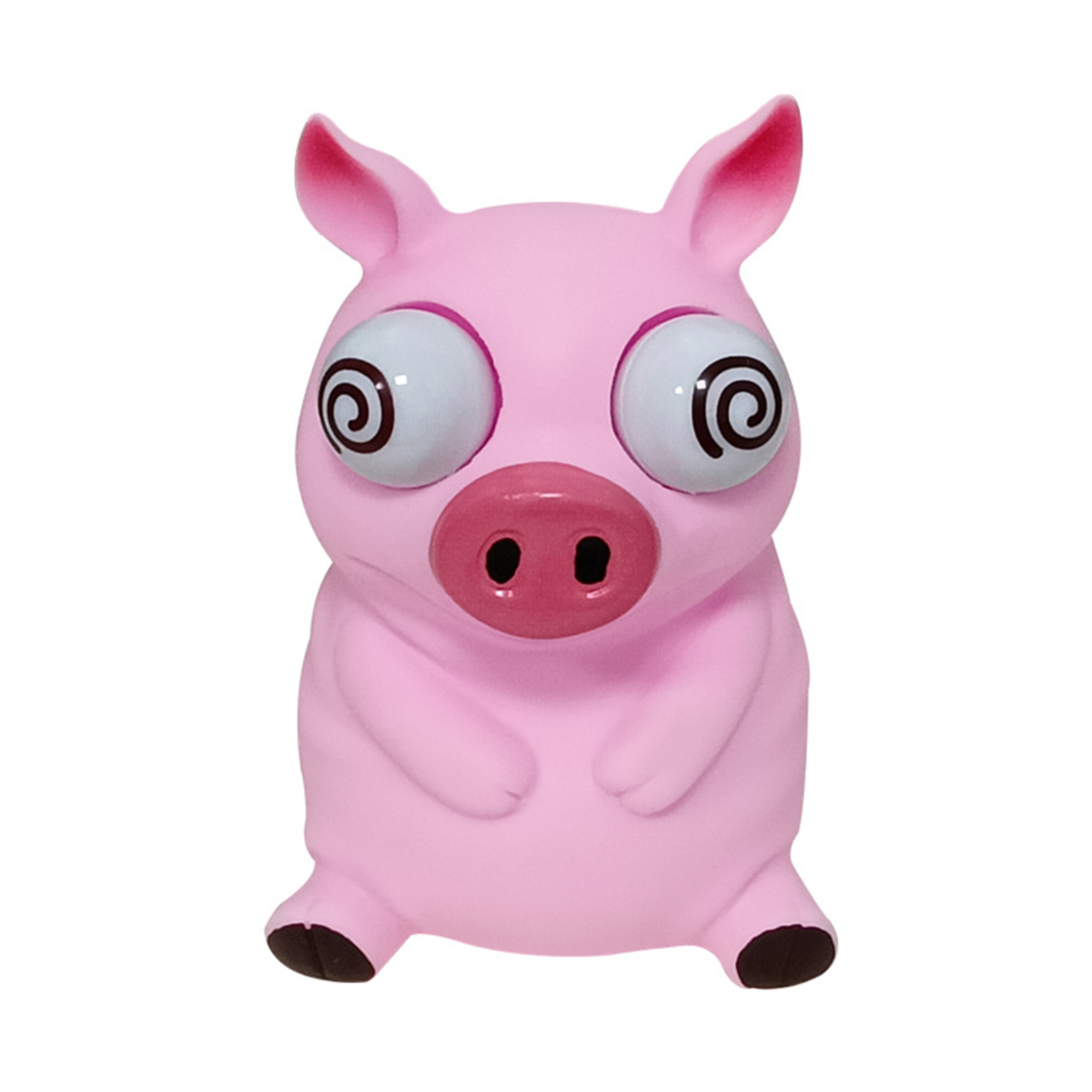 Microgood Pink Pig Toy Fun Decompression Plastic Attract Attention Comfortable Hands Feeling Pink Pig for Kids