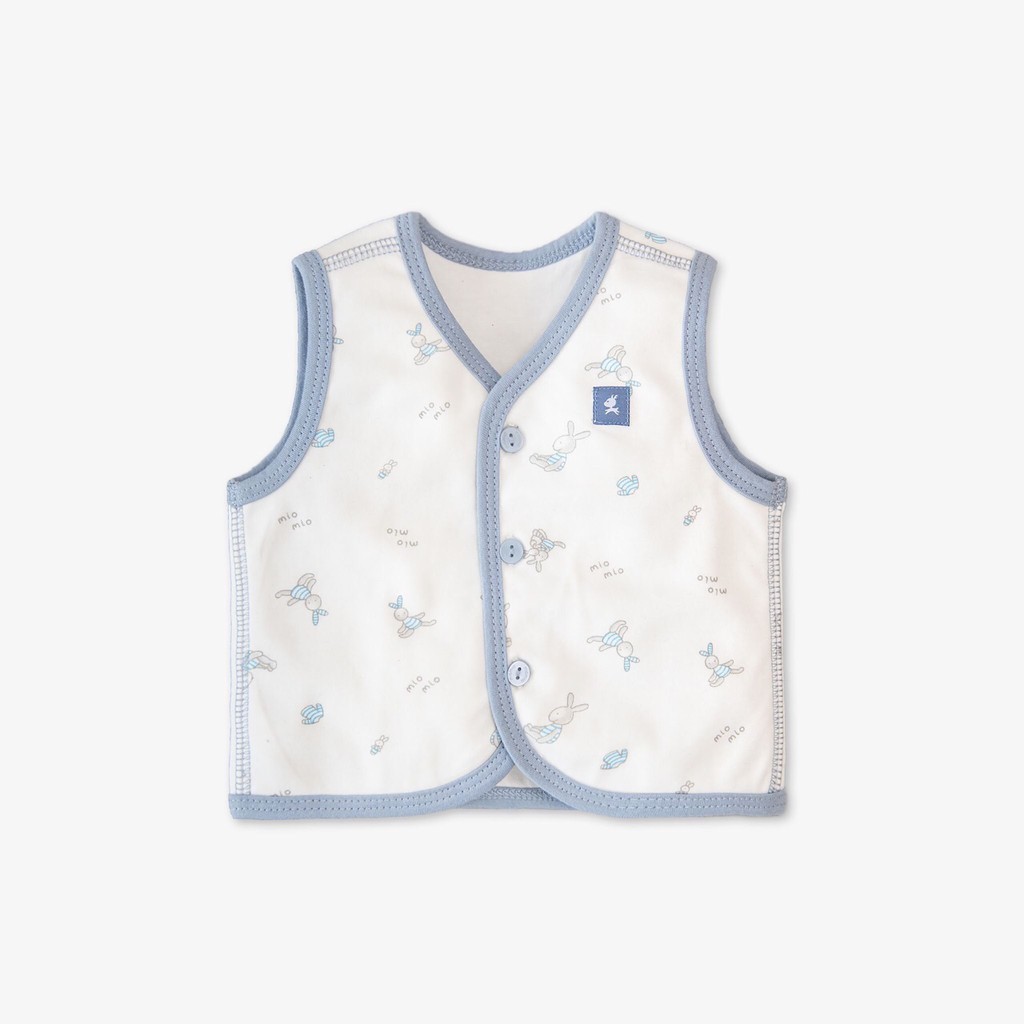 [MIO MIO]. Áo ghi lê sơ sinh cotton 2 lớp mềm mịn
