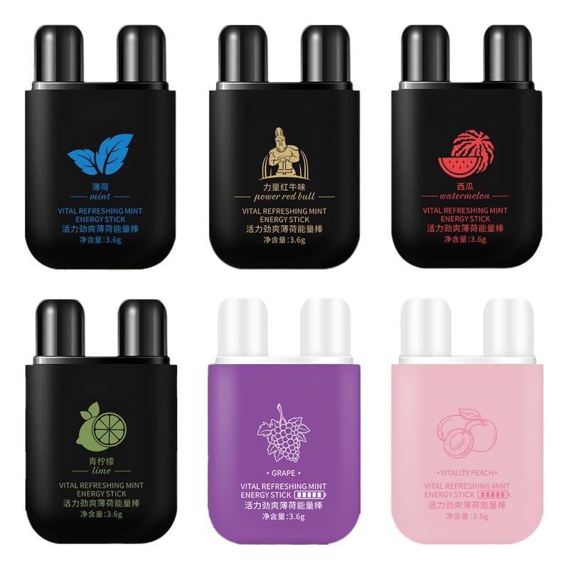 1x Double-hole Design Wake Up Stick Empty Bottle Small Nasal Tubes Inhaler Plastic Office Worker Student Avoid Sleepiness Device. 