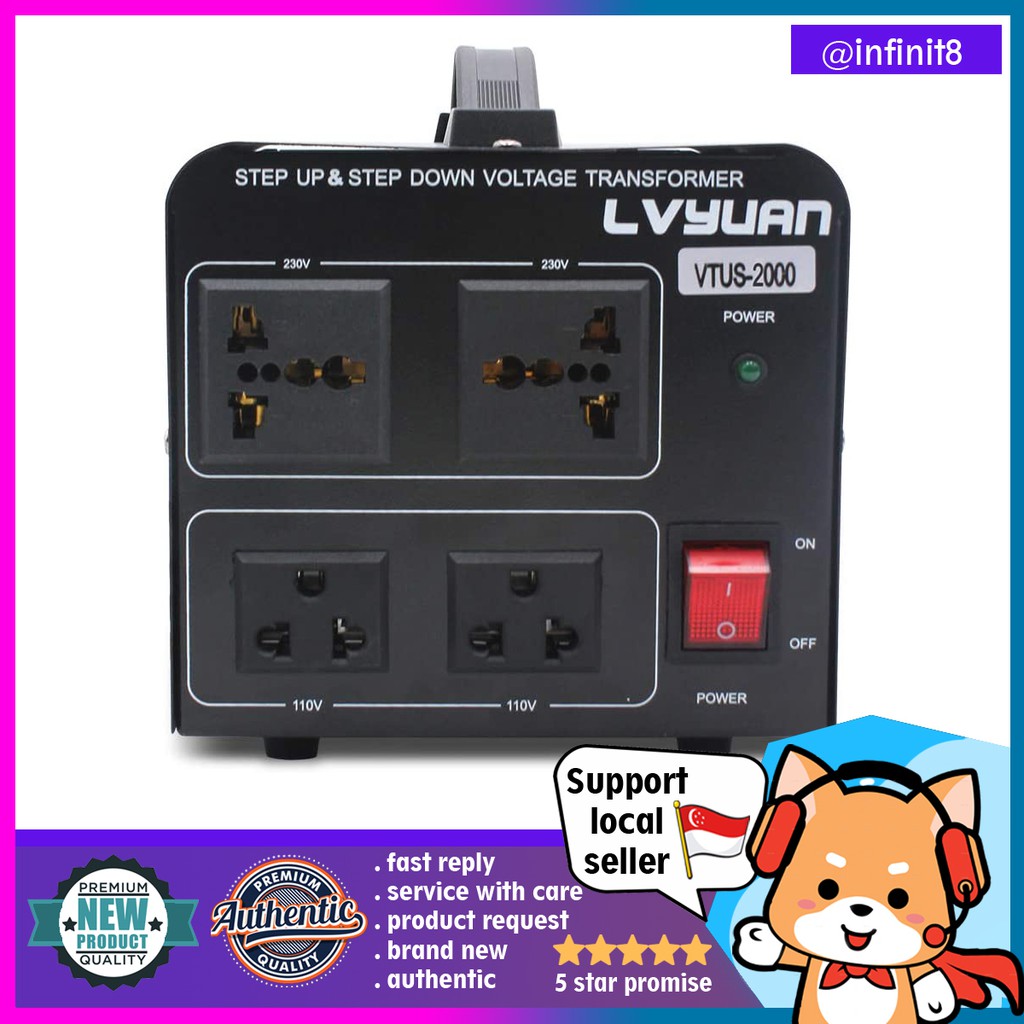 [sg stock] 2000 Watt Voltage Transformer Converter Step Up/Down
