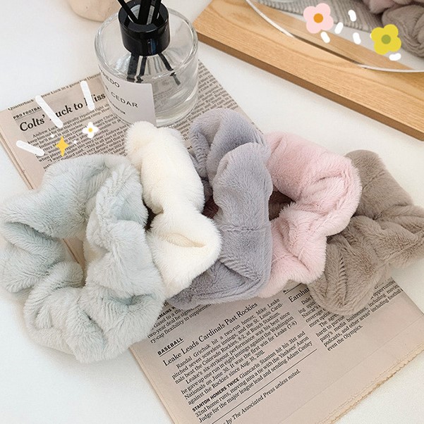 Dây Buộc Tóc/ Scrunchies Lông Mềm Mịn