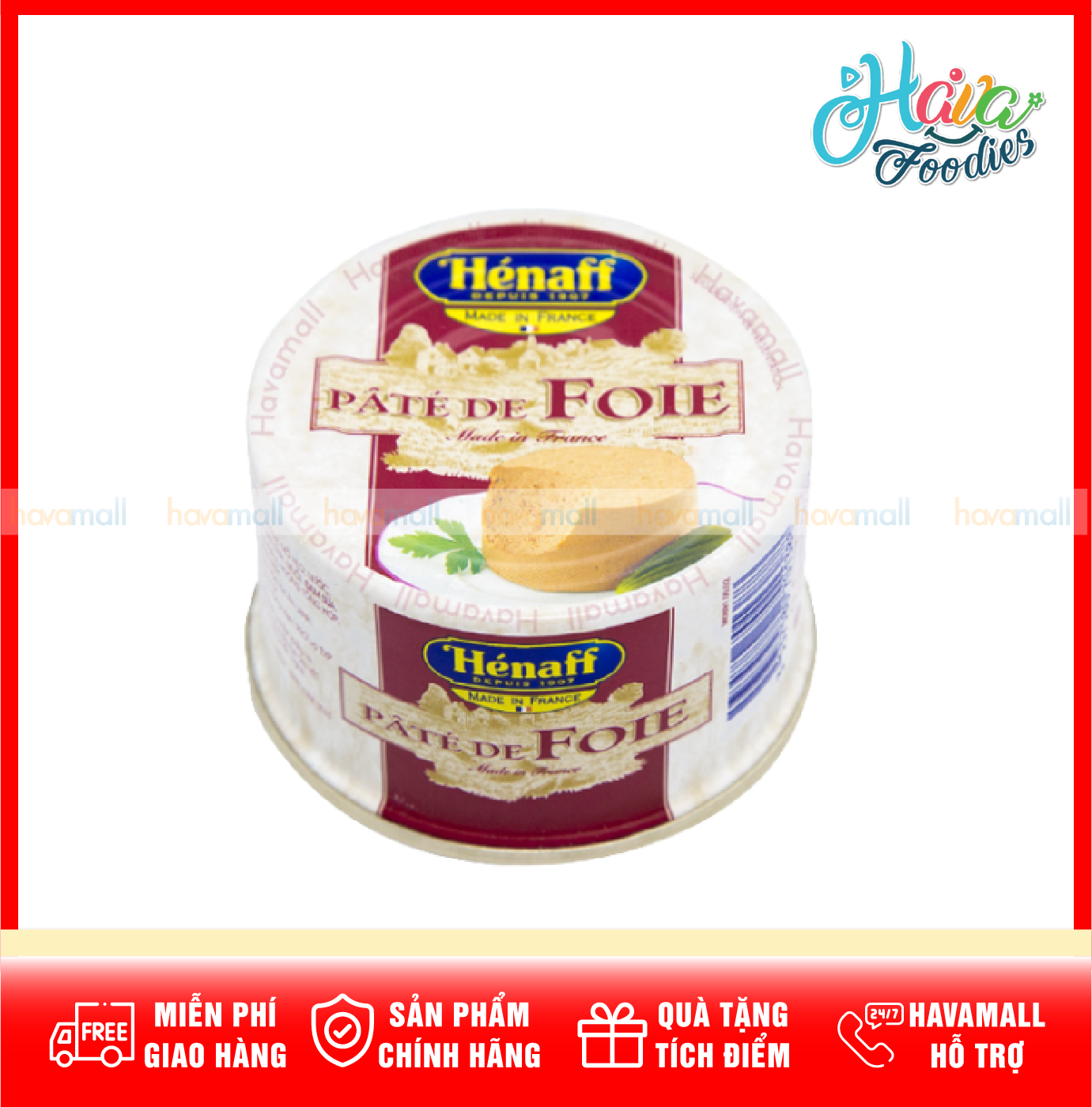 Pate gan heo hénaff 130gr – pork liver pate