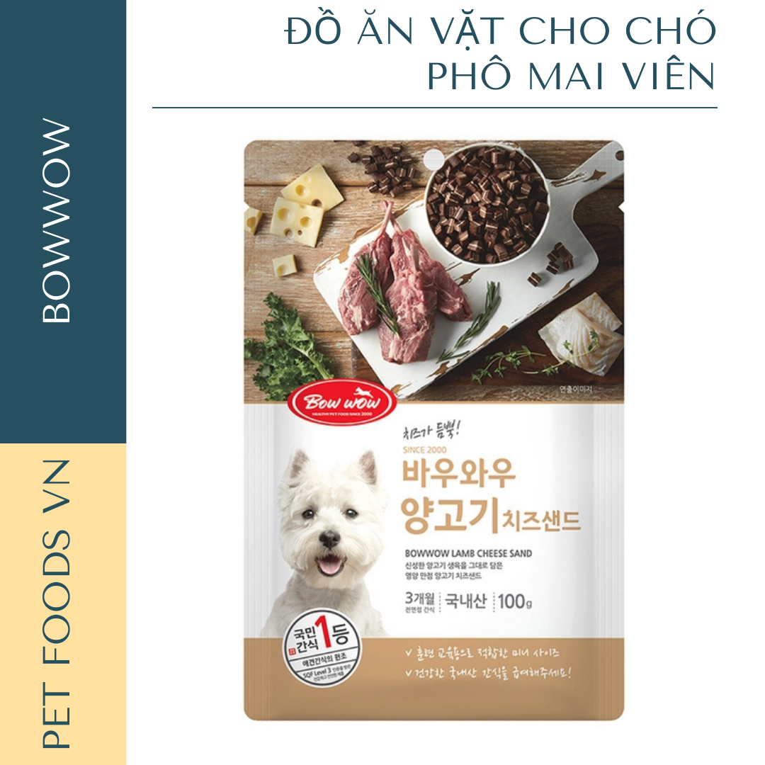 Phô mai viên cho chó BOWWOW 100g