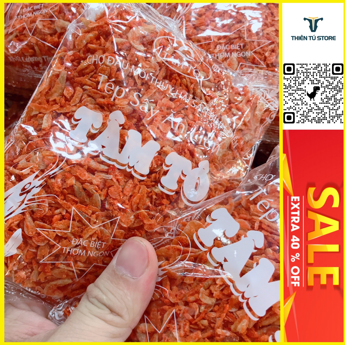 Tép sấy khô gia vị bịch 100gr , tép sấy Khô , ruốc sấy khô làm bánh tráng nướng, bắp xào rất ngon đảm bảo độ giòn thơm ngon béo