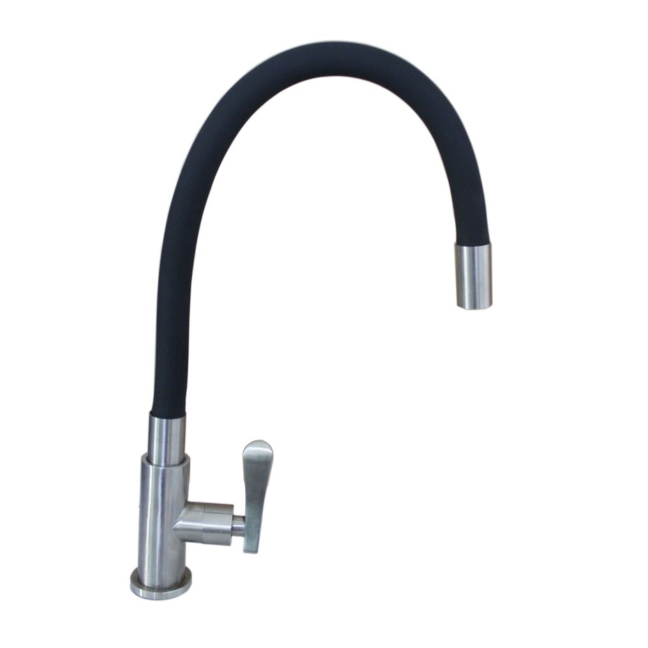 Vòi Rửa Chén Lạnh Inox SUS 304 - Cần mềm uốn dẻo Silicon