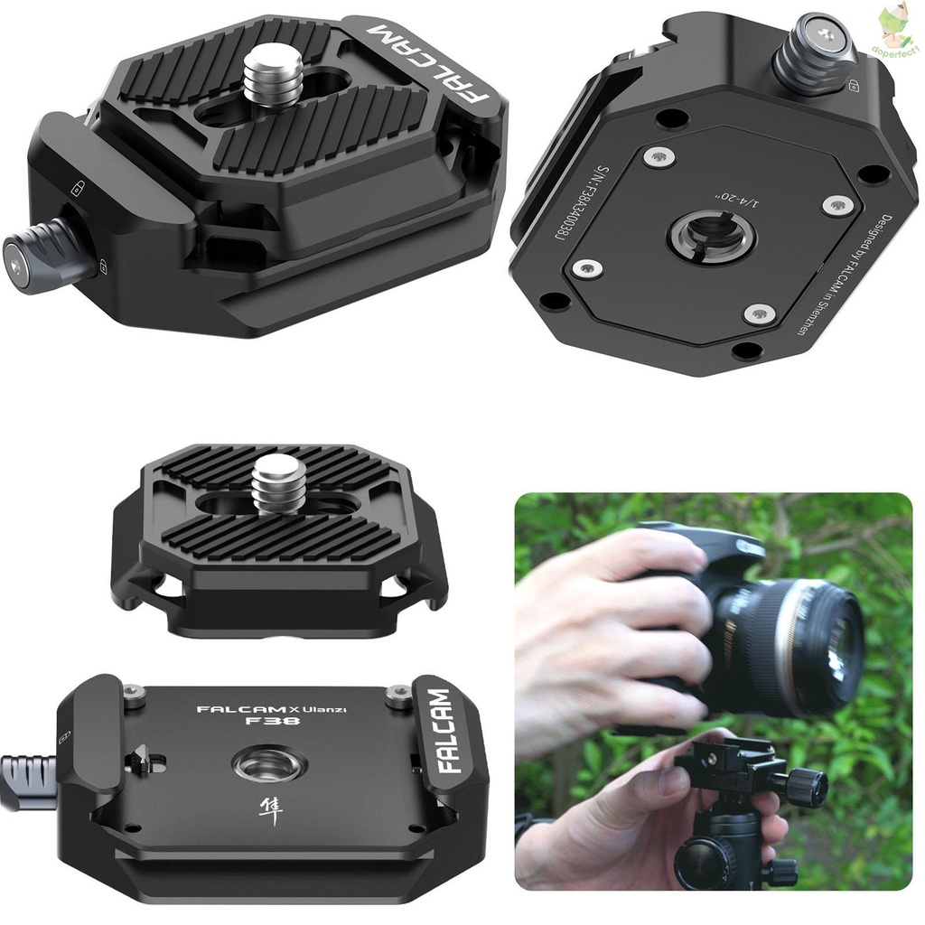 FALCAM F38 Quick Release System with Quick Release Base Mount & Quick Release Plate for Tripod Head Aluminum Alloy 15kg    Came-6.5