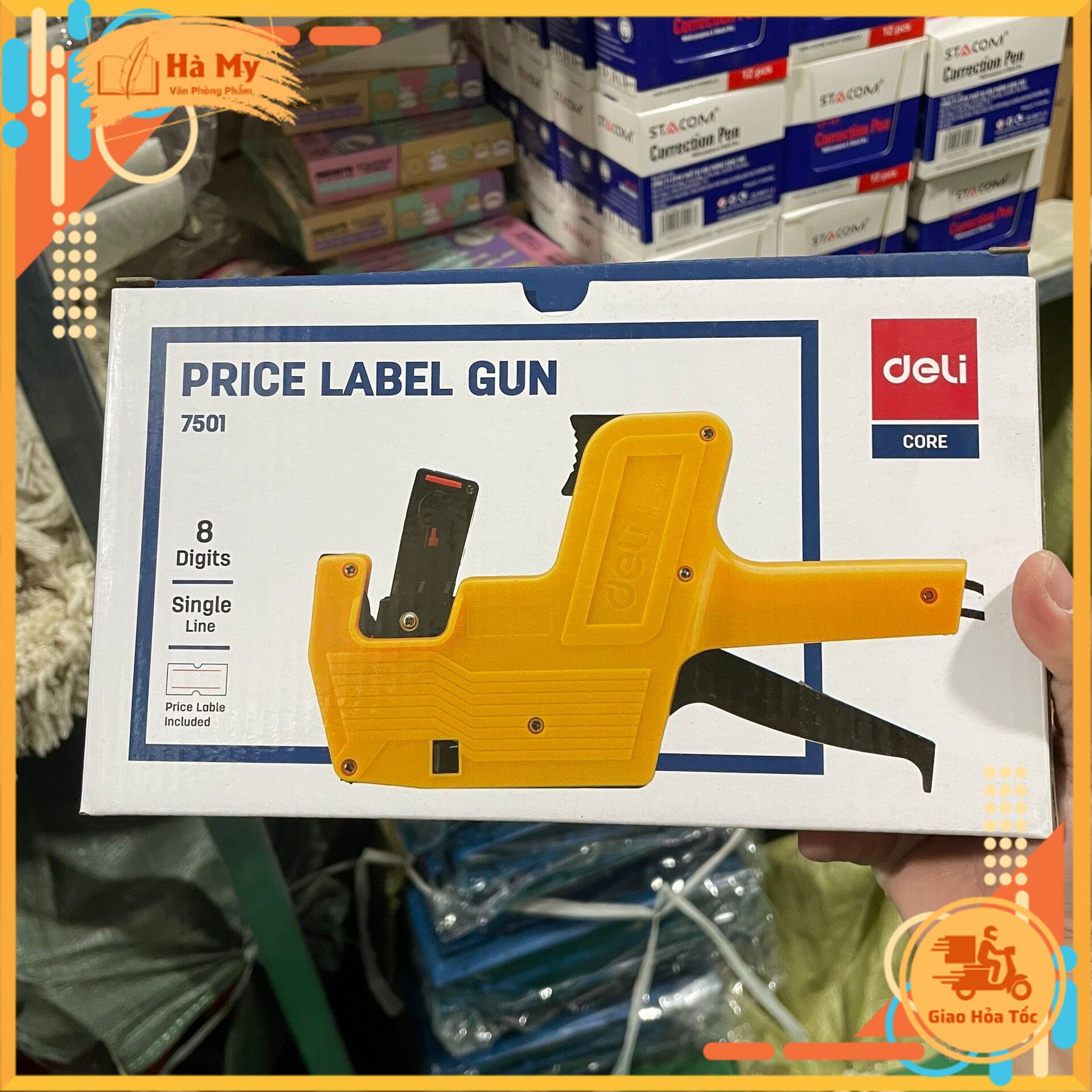 (1 Cái) Máy Bấm Giá - Đồ Bắn Giá Deli 7501