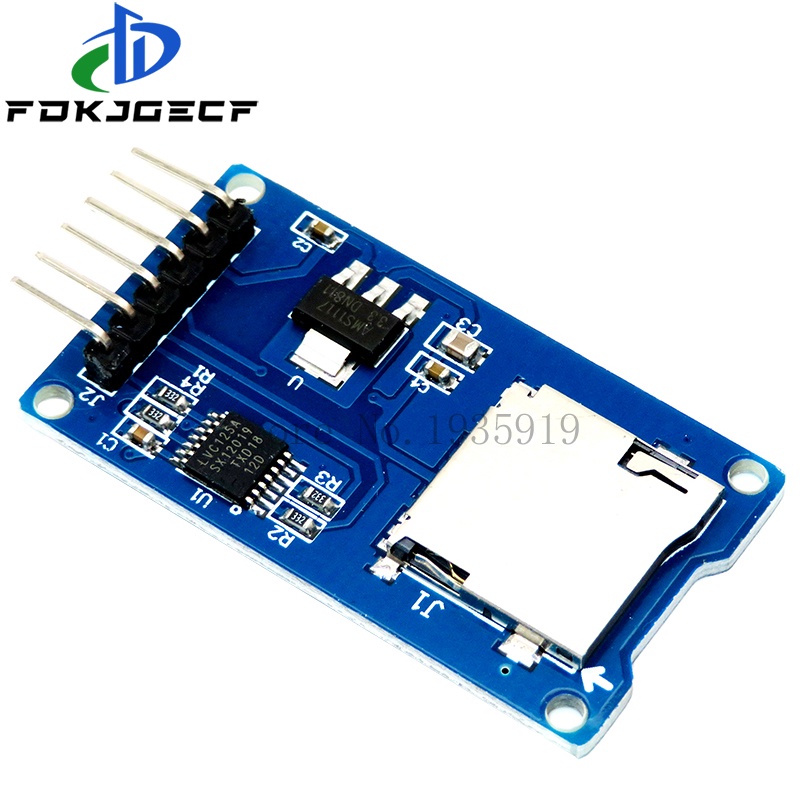 Thẻ Micro SD lưu trữ Mini Board đầu đọc thẻ TF mô-đun Shield Bộ nhớ SPI cho Arduino Bộ Tự Làm mạch tích hợp
