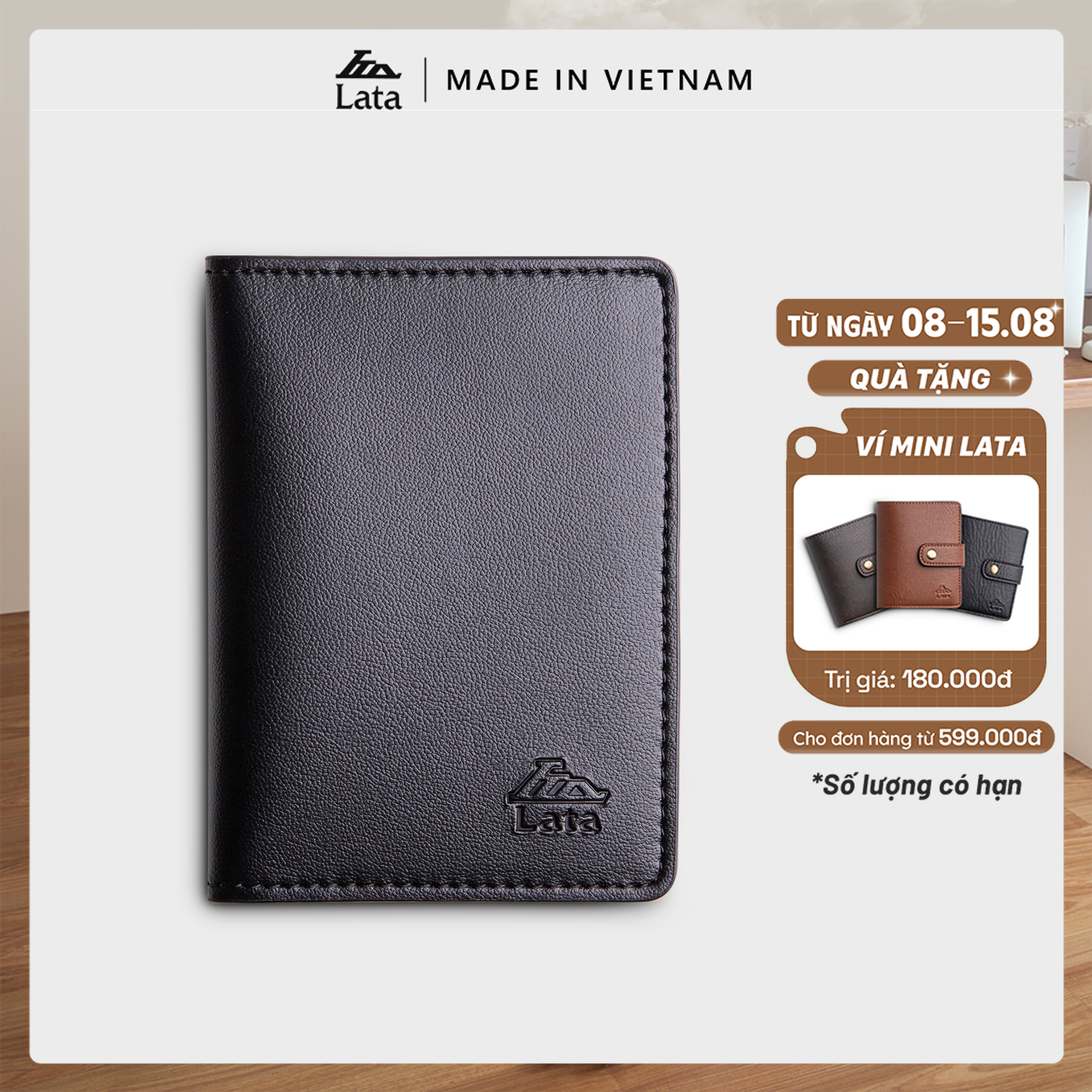 Ví Lata (Thời trang nam đựng thẻ - Ví da Luxdeli LVN102)