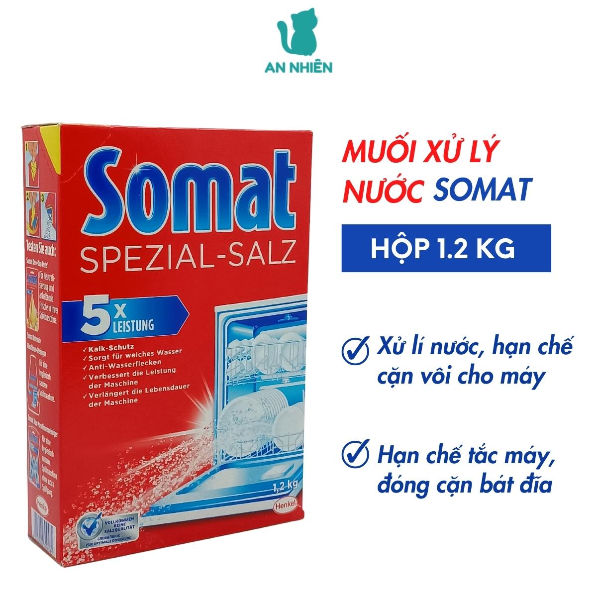 Muối rửa bát Somat Spezial Salt 1.2kg Đức - Muối làm mềm nước