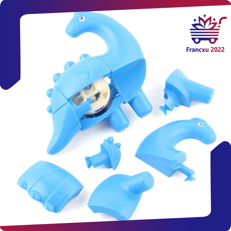2*2 Stickerless Children Decompression Magic Cube Toy Fun Dinosaur Puzzle Cube