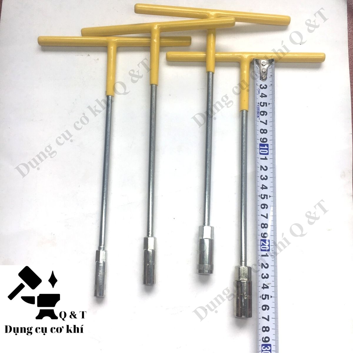 Tuýp chữ t , Tay vặn khẩu bộ 7 chiếc (8 , 10 , 12 , 13 , 14 , 17 , 19 )