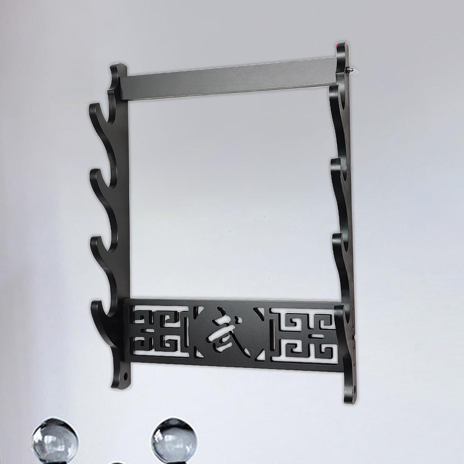 Baoblaze Wall Mounted Sword Hanger Sword Holder for Sturdy Malls Housewarming Gift