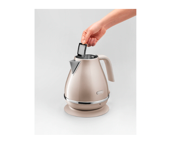 Ấm Đun Nước Siêu Tốc DeLonghi Icona Metallics KBOT2001.GY - Công Suất 2000W