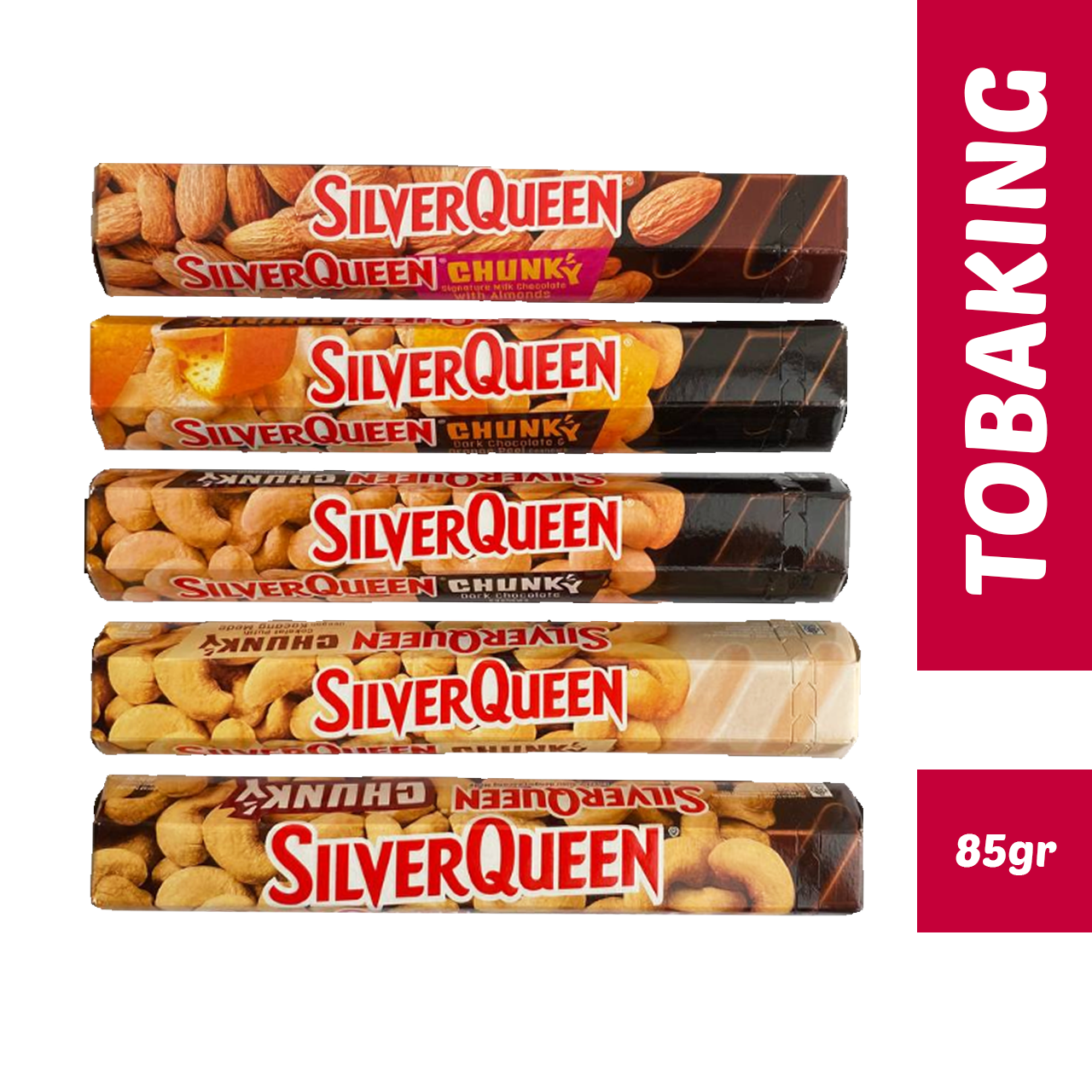 Silverqueen Chunky Bar 95 gr Silver Queen Dark White Cokelat