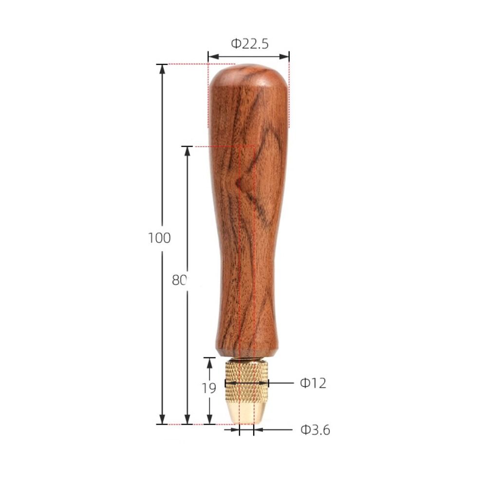 Ergonomic Brass Collet Wooden Handles DIY Comfort Grip Screwdriver ...