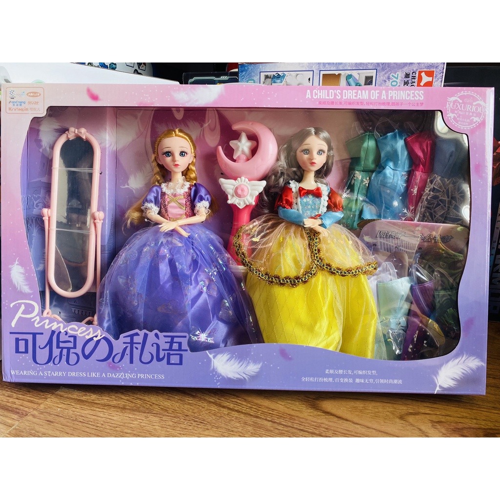 Búp bê tóc mây, búp bê elsa, đồ chơi cho bé gái