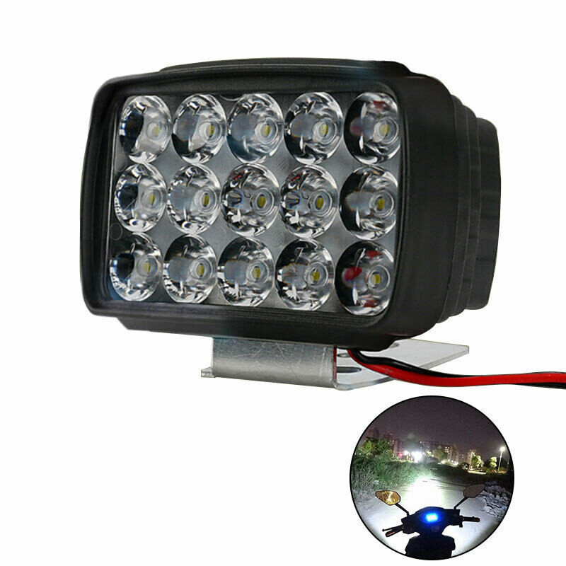 Đèn Pha LED 15 Bóng 1000lm Dành Cho Xe máy xe điện
