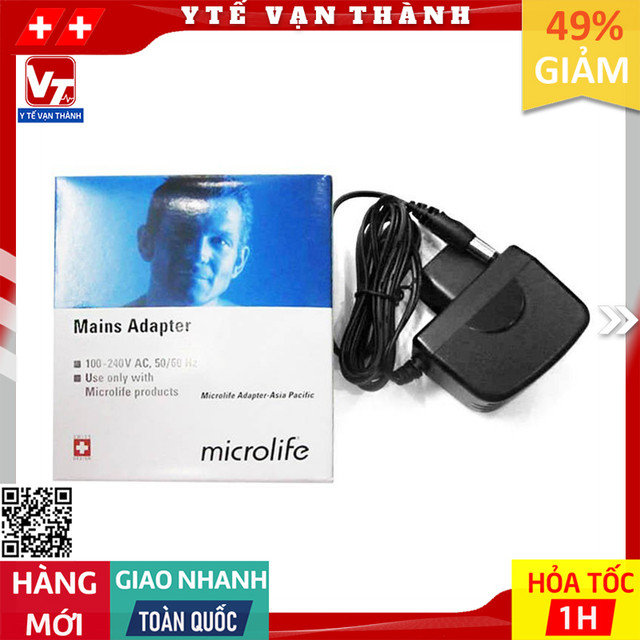 ✅ Bộ Đổi Điện Huyết Áp (Adapter, Cục Nguồn) Microlife -VT0023 - Y Tế Vạn Thành