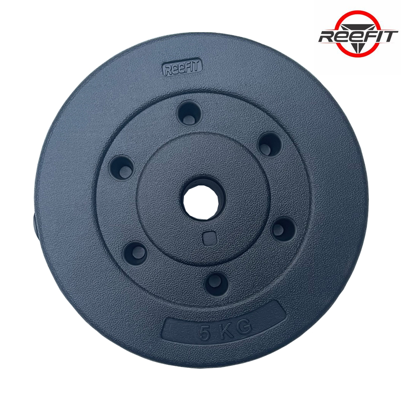 Bộ 2 tạ miếng nhựa đen 3kg Reefit (gồm 2 miếng)