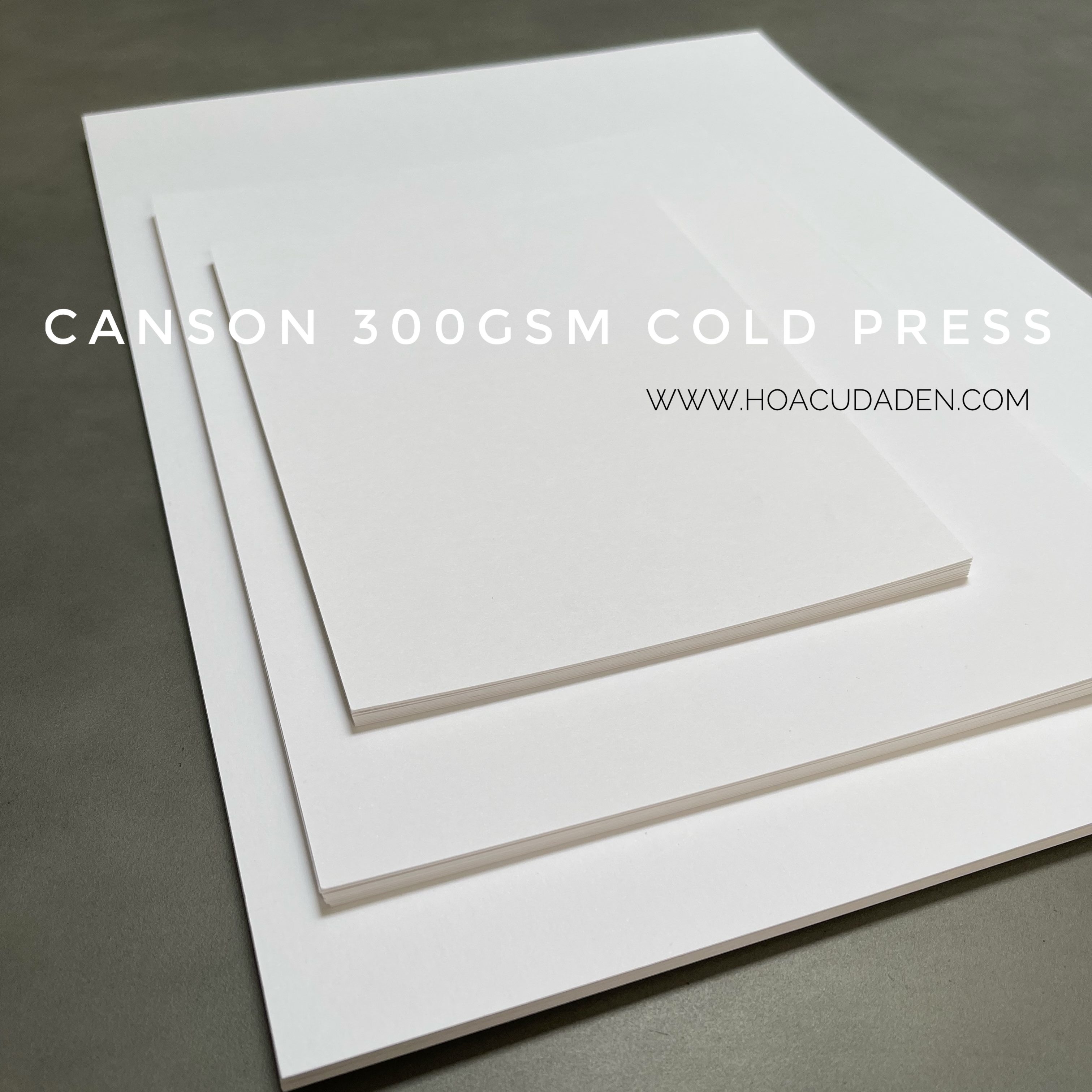 [DA ĐEN] Giấy Canson Dày 300gsm Cold Press Tệp 10 Tờ