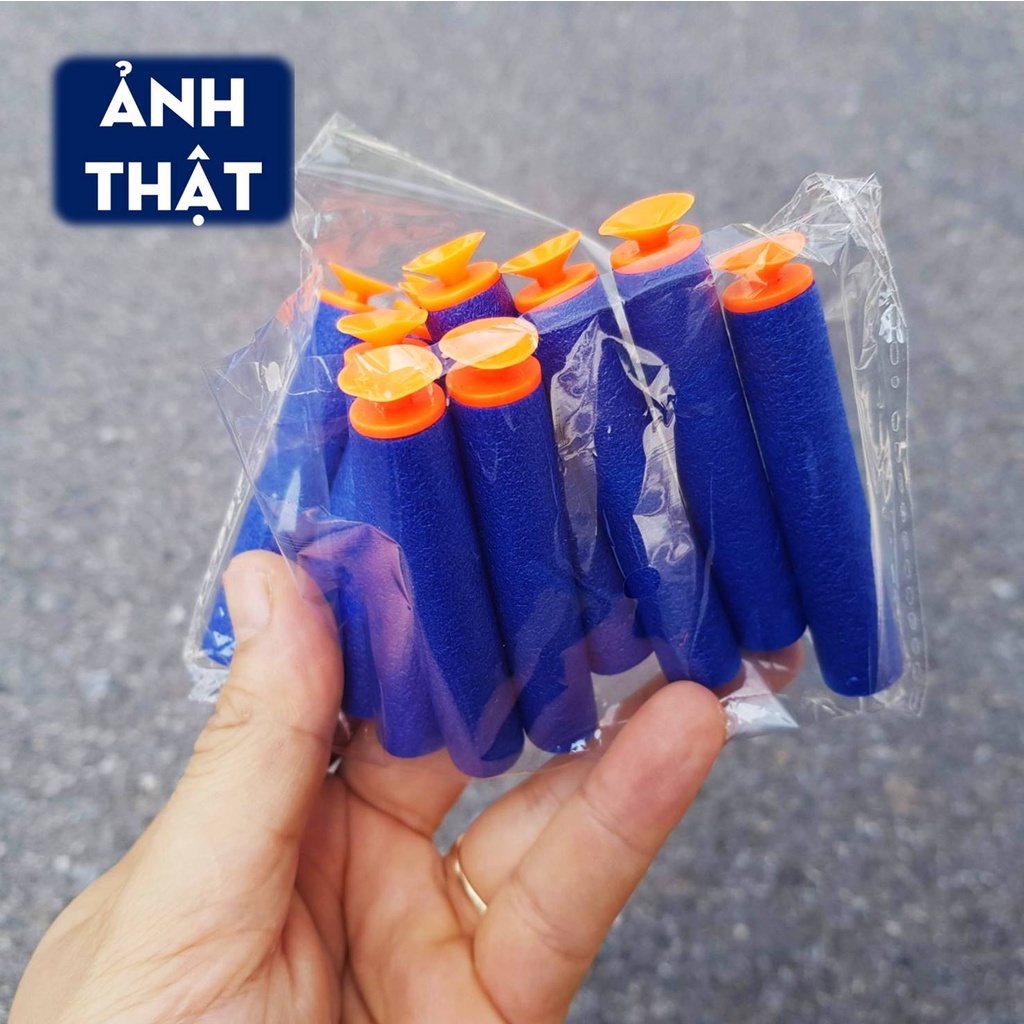 SP Bộ 10 Que Xốp Dài 7.2 x 1.3 cm Dành Cho Đồ Chơi Nerf
