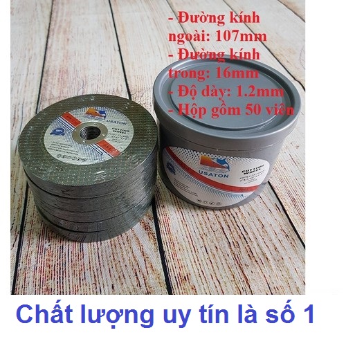 ĐÁ CẮT SẮT INOX USATON 50 LƯỠI - LƯỠI CẮT INOX