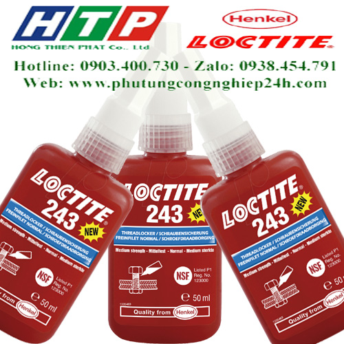 Thông tin kỹ thuật keo loctite 243 - 50ml