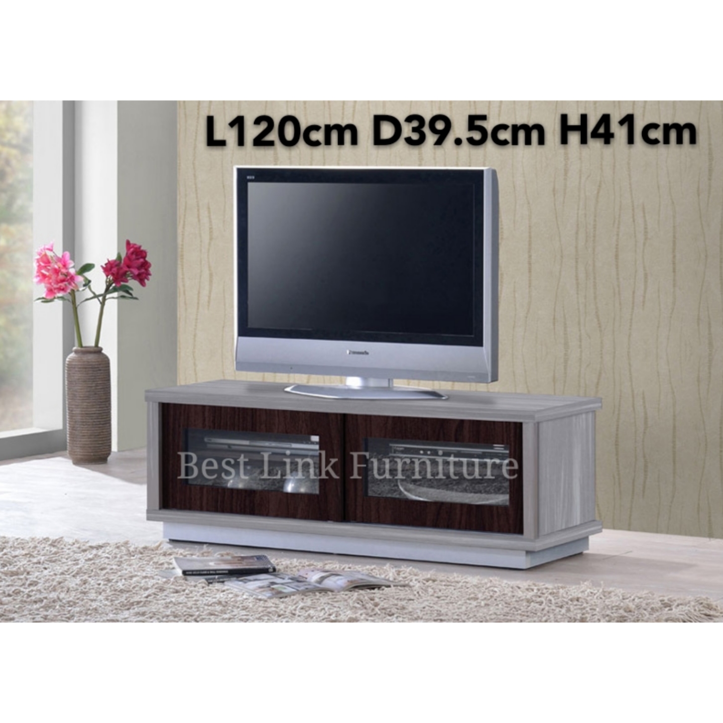 BEST LINK FURNITURE BLF Tina 4 ft / 5 ft / 6 ft TV Console / TV