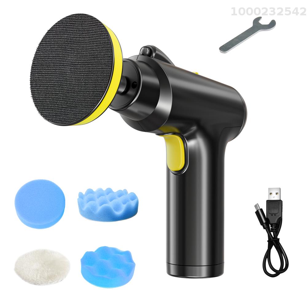 NANWEI Cordless Car Polisher 3 Gears of Speeds Adjustable Electric Auto Polishing Machine Multifunctional Home Cleaning Metal Waxing Wood Sanding Rust Removal Machine Handheld Car Paint Scratch Repairing Machine