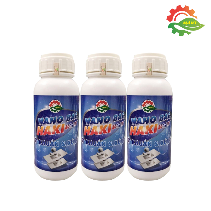 Combo 3 chai nano bạc Haki 500ppm dùng trong thủy sản