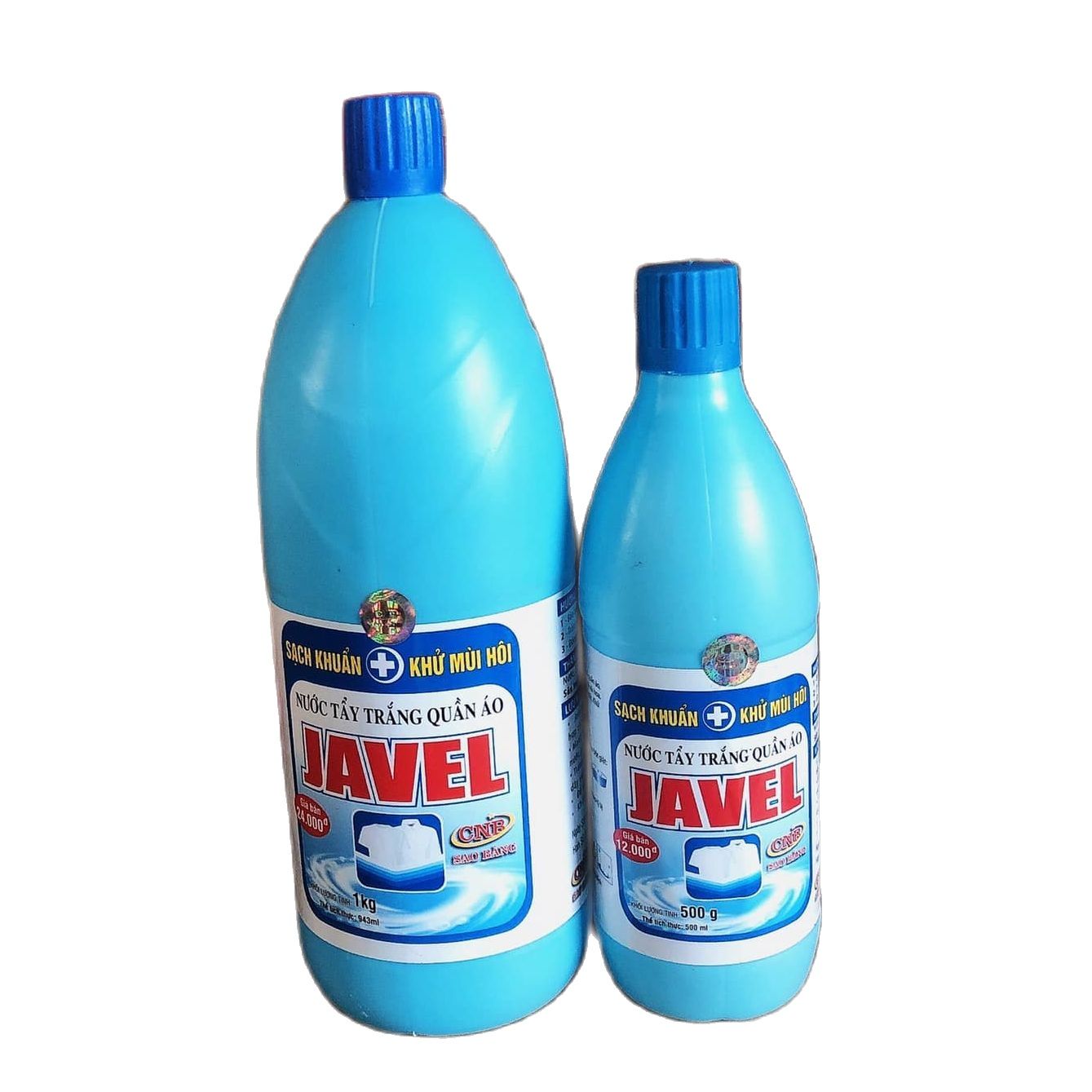 Nước tẩy trắng quần áo Javel sạch khuẩn khử mùi hôi chai 550ml