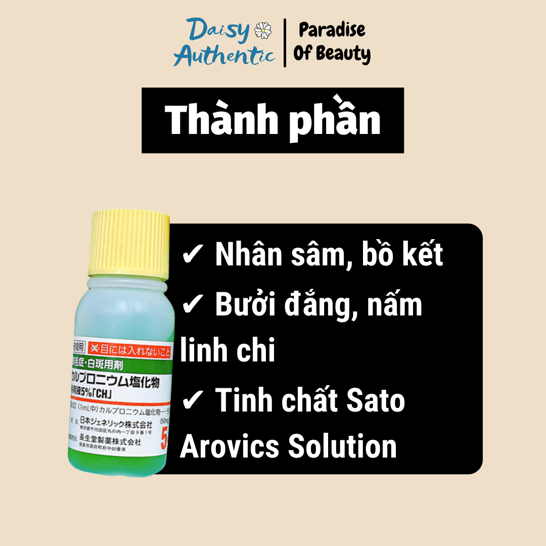 Tinh Chất Hỗ Trợ Mọc Tóc Sato Arovics Solutions
